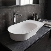 Раковина RAK Ceramics Valet VALCT6400500A 64 см на стільницю, біла матова, фото №1