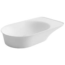 Раковина RAK Ceramics Valet VALCT6400500A 64 см на стільницю, біла матова, фото №2