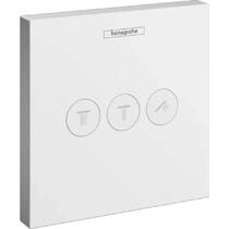 Переключатель потоков скрытого монтажа для душа Hansgrohe ShowerSelect 15764700 на 3 потребителя, белый матовый, фото №1