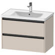 Тумба для раковини Duravit Ketho.2 K25283091910000 80 см, колір бежевий, фото 1