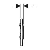Клавиша смыва Geberit Sigma 116.015.16.1 черный матовый, фото №4