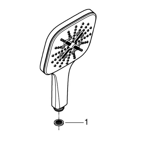 26550000 Grohe RSH SmartActive Cube 130 Ручний душ, 3 режими струменю — фото 7
