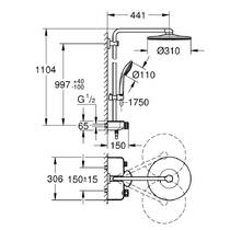 Душевая система Grohe Euphoria Smart Control System 310 Duo 26507DL0 с термостатом, фото №2