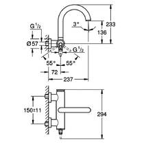 Смеситель для ванны Grohe Atrio 32652003 хром, фото №2