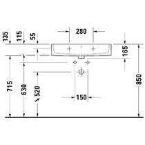 Раковина Duravit Vero Air 23507000271 70 см белый глянец, фото №3