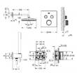 Душова система прихованого монтажу Grohe Grohtherm SmartControl 26415SCС з термостатом, фото 2