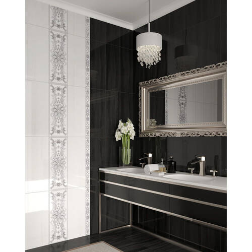 Декор Інтеркерама Capriccio декор сірий  /Д 156 071 23х60 см, фото 2