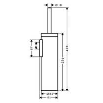 Щетка для унитаза Axor Universal Circular 42855800 стальной, фото №2