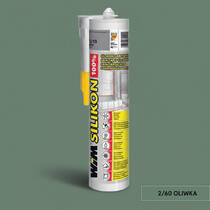 Герметик силиконовый санитарный WIM 2/60 оливковый 310 мл, фото №1