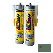 Герметик силіконовий санітарний WIM 2/60 оливковий 310 мл, фото №1