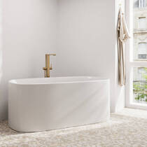 Смеситель для ванны Hansgrohe Tecturis E 73445140 напольный, бронза, фото №3