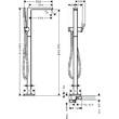 Змішувач для ванни Hansgrohe Tecturis E 73445140 підлоговий, бронза, фото 2