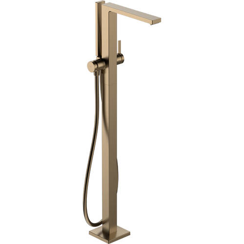 Змішувач для ванни Hansgrohe Tecturis E 73445140 підлоговий, бронза, фото 1