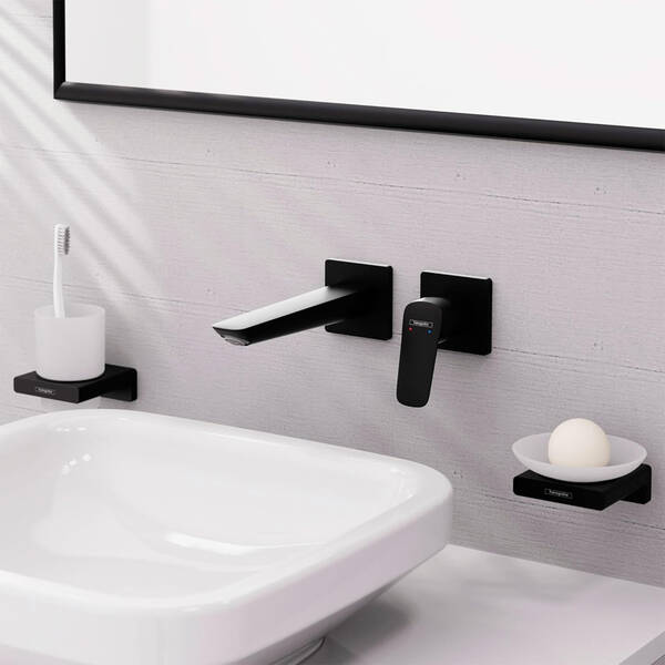 Смеситель скрытого монтажа для раковины Hansgrohe Logis 71256670 черный матовый, фото 3