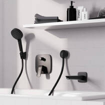 Вилив для ванни Hansgrohe Logis 71410670 чорний матовий, фото №3