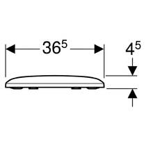 Крышка для унитаза Geberit iCon Square 500.837.01.1 Soft-close, quick-fix, фото №3