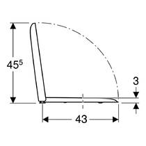 Крышка для унитаза Geberit iCon Square 500.837.01.1 Soft-close, quick-fix, фото №4