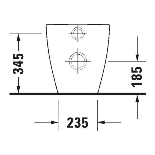 Унітаз підлоговий Duravit Bento Starck Box D4600200 пристінний, білий матовий, фото 2