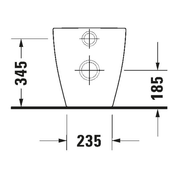 Унітаз підлоговий Duravit Bento Starck Box D4600200 пристінний, білий матовий, фото 2