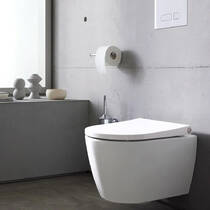 Унітаз підвісний Duravit Bento Starck Box 45930920A1 безобідковий, білий глянець, фото №7