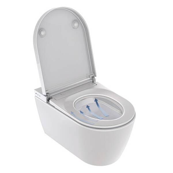 Унітаз-біде підвісний Duravit SensoWash Starck f Plus 650000012004320 з електронним сидінням, білий глянець, фото 6