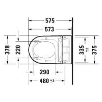 Унитаз-биде подвесной Duravit SensoWash Starck f Plus 650000012004320 с электронным сиденьем, белый глянец, фото №4