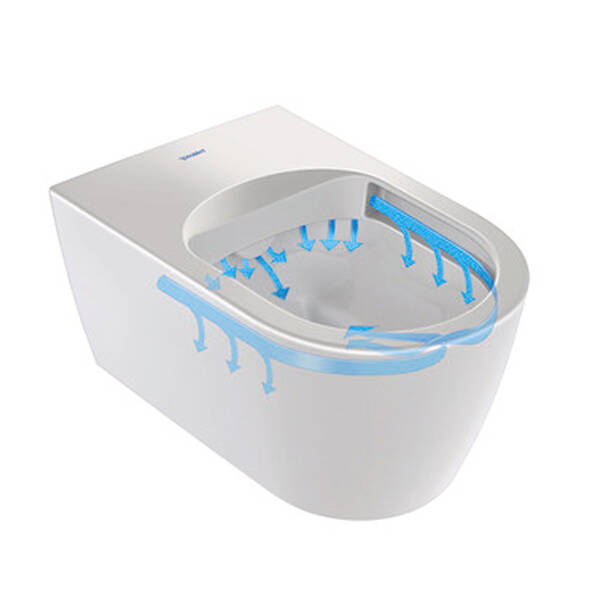 Унітаз-біде підвісний Duravit SensoWash Starck f Plus 650000012004320 з електронним сидінням, білий глянець, фото 5