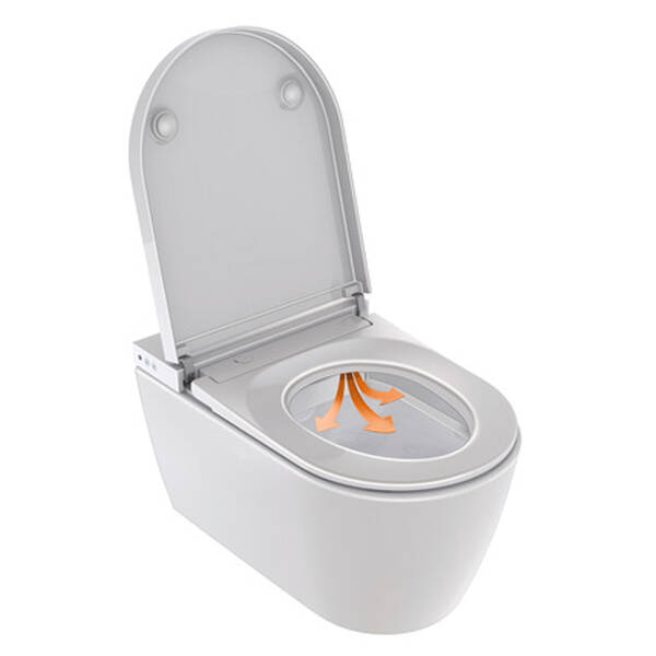 Унітаз-біде підвісний Duravit SensoWash Starck f Plus 650000012004320 з електронним сидінням, білий глянець, фото 8