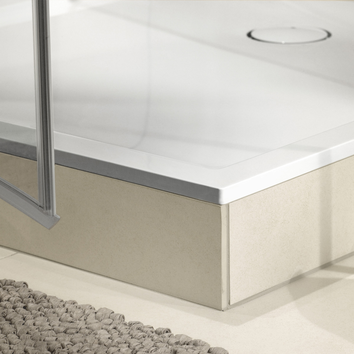 uDQ1490FFL2V-01 душовий піддон Stone White CeramicPlus, біла (1 сорт)