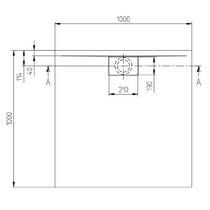Душовий піддон Villeroy & Boch Architectura uDA1010ARA115V-RW 100х100 см, білий матовий, фото №2