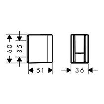 Держатель ручного душа Axor One 45721140 настенный, бронза матовый, фото №2