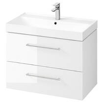 Тумба під раковину Cersanit Larga S932-073 80 см біла, фото №2