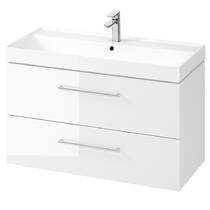 Тумба под раковину Cersanit Larga S932-076 100 см белая, фото №2
