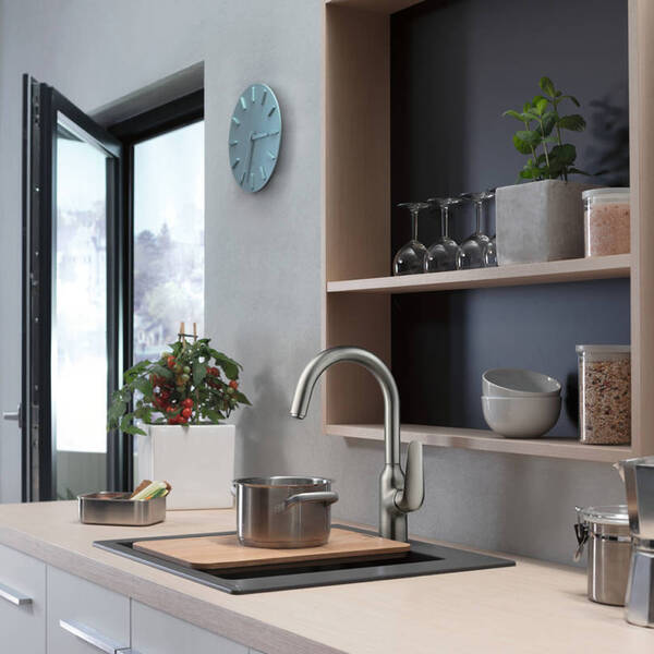 Змішувач для кухні Hansgrohe Focus M42 71802800 під сталь, фото 3