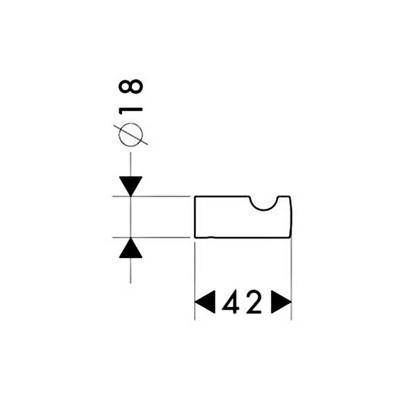 Крючок Hansgrohe Logis 40511820 никель, фото 2