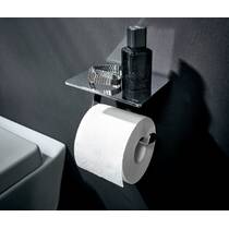 Тримач для туалетного паперу EMCO Loft 0598 001 03 з полицею, хром, фото №2