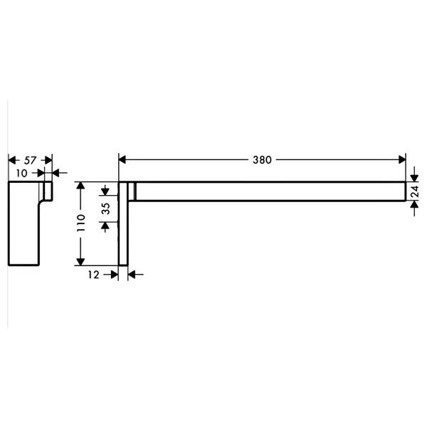 42626800 AXM UNIVERSAL Рушникотримач, Stainless Steel Optic — фото 2
