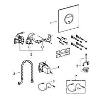 Клавіша змиву Grohe Ondus Digitecture Light 38915LS0 з підсвічуванням, білий місяць, фото №3