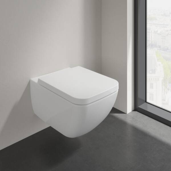 Унитаз подвесной Villeroy&Boch Collaro 4626HS01 + кришка Soft Close, QuickRelease 8M22S101, фото 2