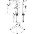 Смеситель для раковины Hansgrohe Tecturis S CoolStart EcoSmart+ 73360140 бронза, фото 2