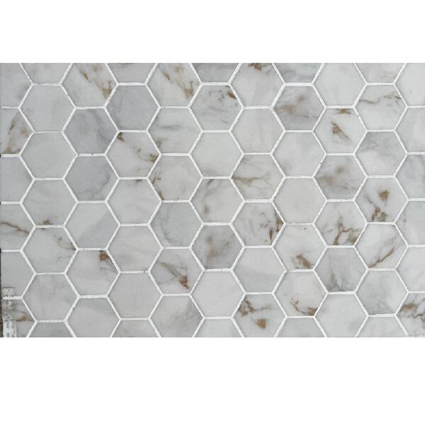 Мозаїка Mozaico De Lux (M)DPG007TM-086A-6 Marble Beige Line 31,7x32,5 см, фото 1