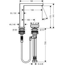 Змішувач для раковини Hansgrohe Tecturis E CoolStart EcoSmart+ 73053000 хром, фото №2
