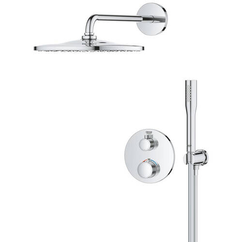 Душова система прихованого монтажу з термостатом Grohe Grohtherm 34869000, фото 2