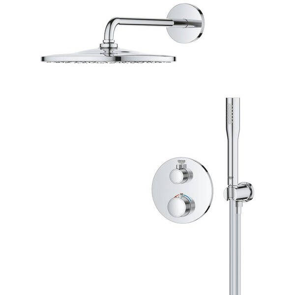 Душова система прихованого монтажу з термостатом Grohe Grohtherm 34869000, фото 2