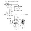 Душова система прихованого монтажу з термостатом Grohe Grohtherm 34869000, фото 3