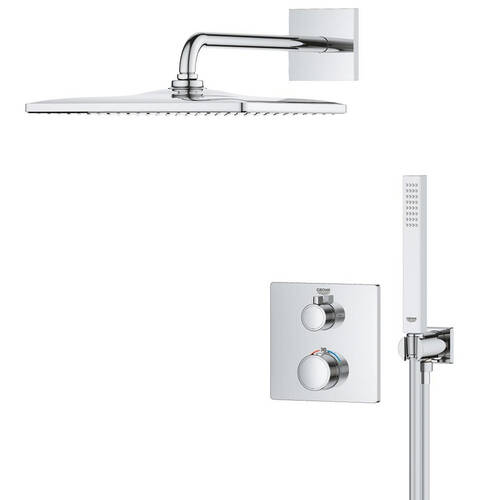 Душевая система скрытого монтажа с термостатом Grohe Grohtherm 34870000, фото 2