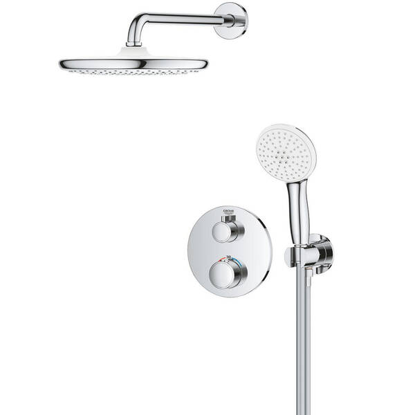 Душова система прихованого монтажу з термостатом Grohe Grohtherm 34872000, фото 2