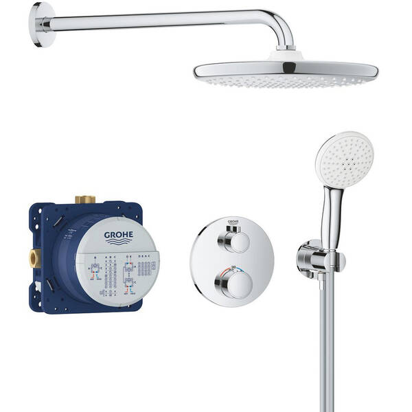 Душова система прихованого монтажу з термостатом Grohe Grohtherm 34872000, фото 1
