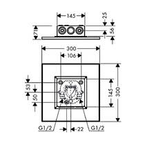 Верхний душ Axor ShowerSolutions 35317140 бронза матовый, фото №2