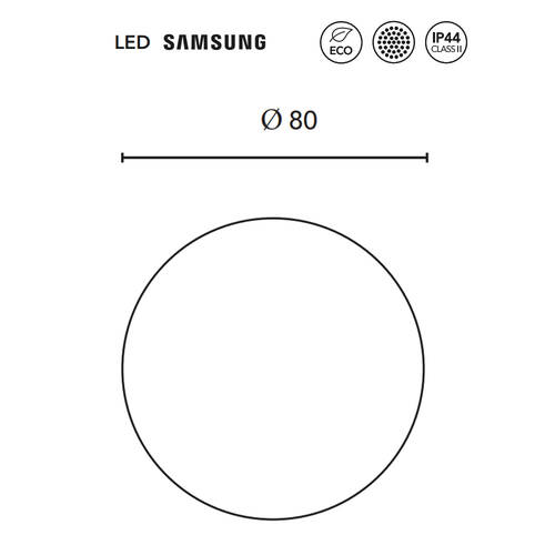 Зеркало ROYO Lua Glow 125523 с LED-подсветкой 80 см, фото 4